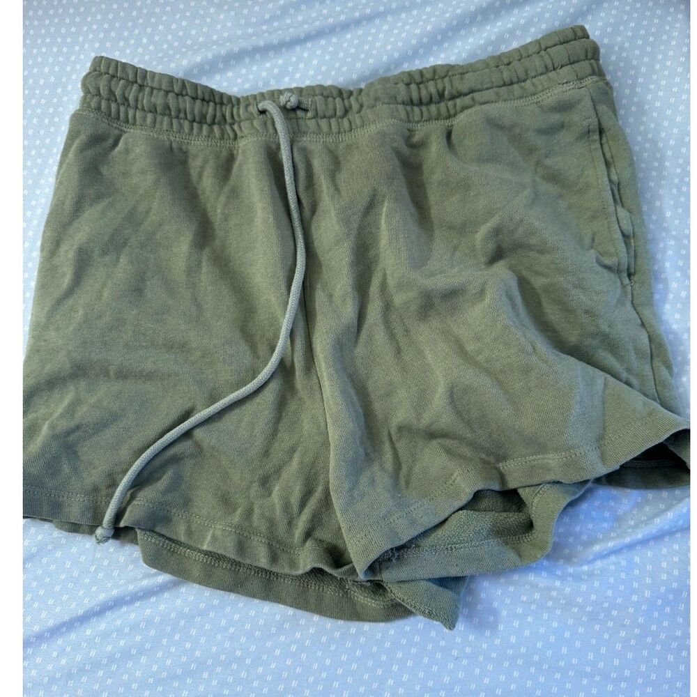 Olive Green Drawstring Shorts